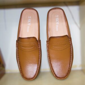 awesome stylish original leather casual half loafer shoes