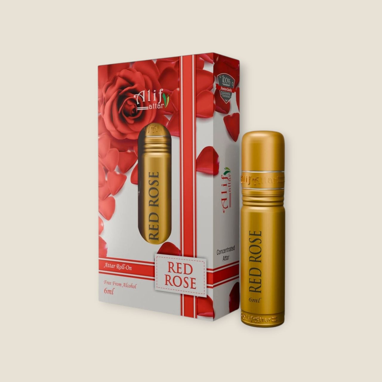 Alif Red Rose Gold Attar Alif Red Rose Gold Attar