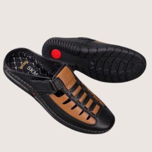 Genuine Leather Half Sacchi Sandal for Men