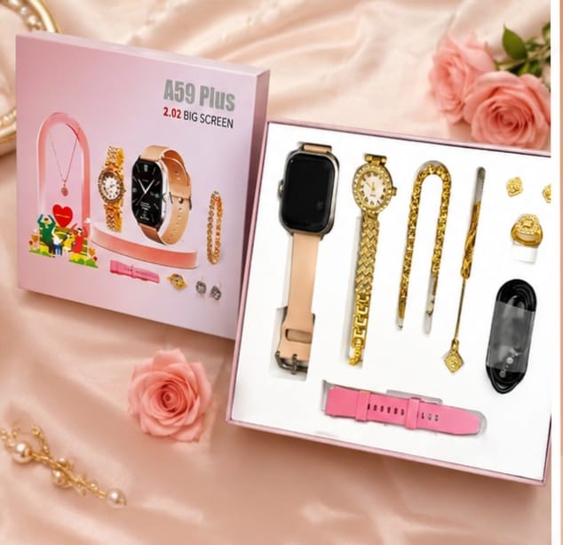 A59 Plus 2.02" Big Screen Smart Watch Gift Set