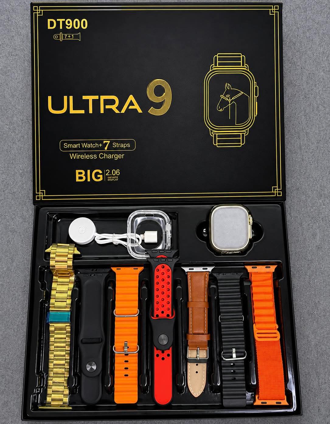 DT900 Ultra Golden & Silver Edition Smart Watch