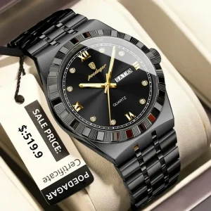 Poedagar 872: প্রিমিয়াম লাক্সারি কোয়ার্টজ ঘড়ি